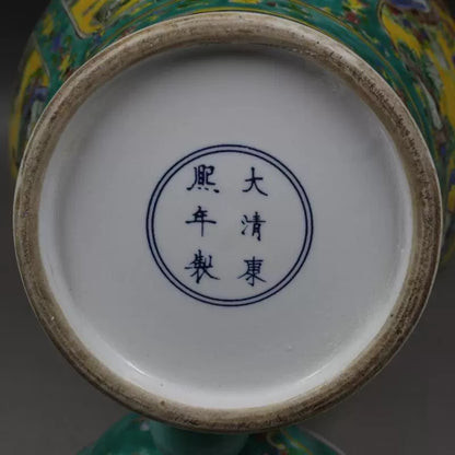 Chinese Antique Porcelain Lid Pot,Chinese Qing Dynasty Kangxi Marked Famille Verte Porcelain Ginger Jar